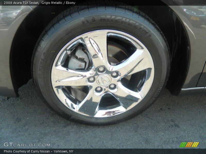 Grigio Metallic / Ebony 2009 Acura TSX Sedan