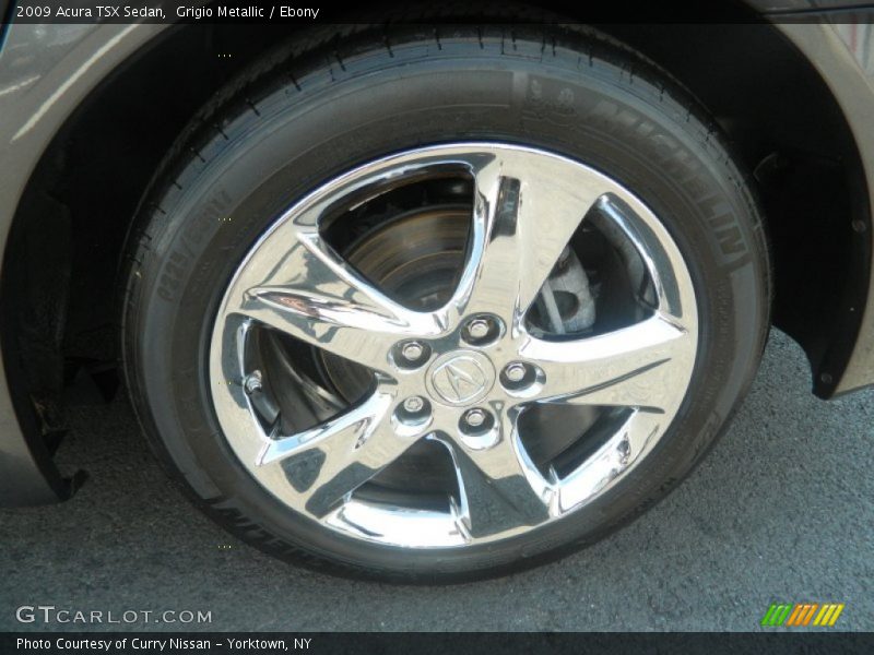 Grigio Metallic / Ebony 2009 Acura TSX Sedan