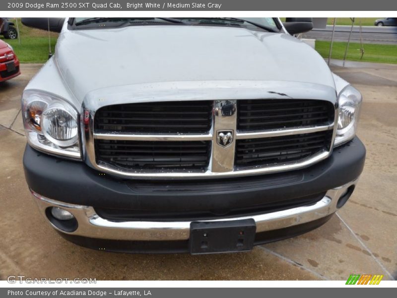 Bright White / Medium Slate Gray 2009 Dodge Ram 2500 SXT Quad Cab