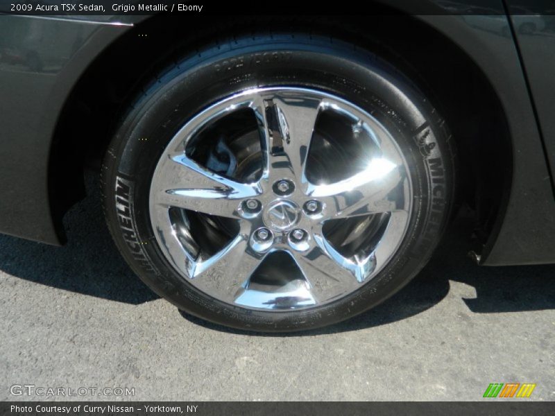 Grigio Metallic / Ebony 2009 Acura TSX Sedan
