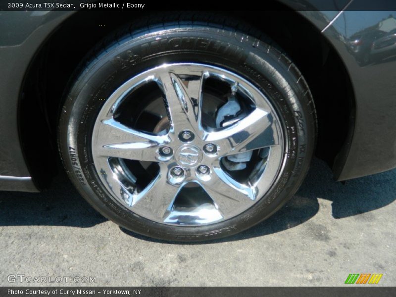 Grigio Metallic / Ebony 2009 Acura TSX Sedan
