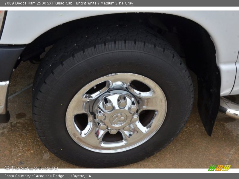 Bright White / Medium Slate Gray 2009 Dodge Ram 2500 SXT Quad Cab
