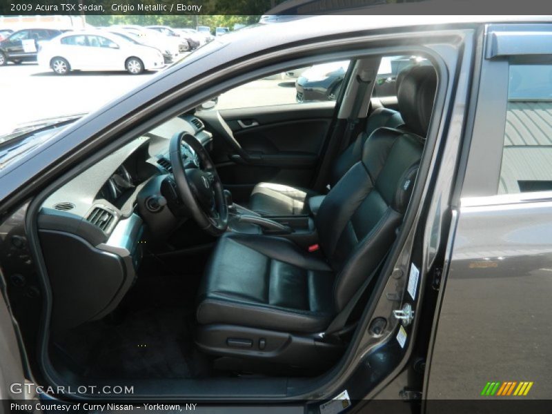 Grigio Metallic / Ebony 2009 Acura TSX Sedan
