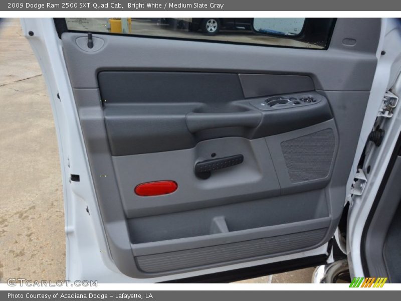 Bright White / Medium Slate Gray 2009 Dodge Ram 2500 SXT Quad Cab