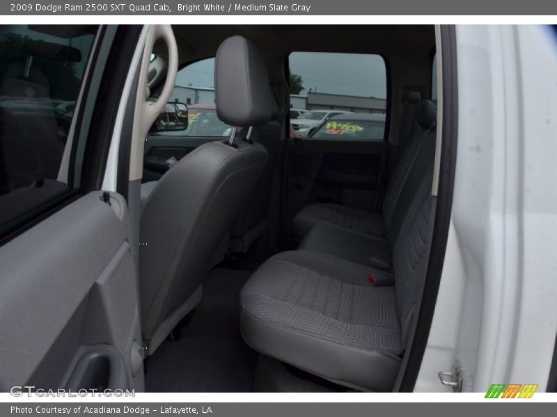Bright White / Medium Slate Gray 2009 Dodge Ram 2500 SXT Quad Cab