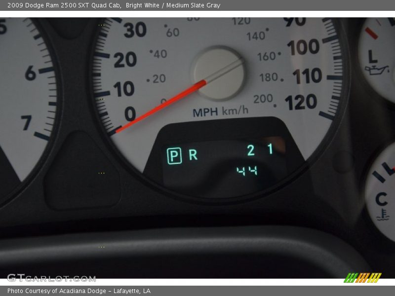 Bright White / Medium Slate Gray 2009 Dodge Ram 2500 SXT Quad Cab