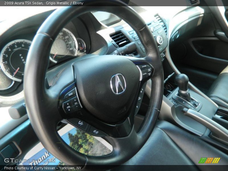 Grigio Metallic / Ebony 2009 Acura TSX Sedan