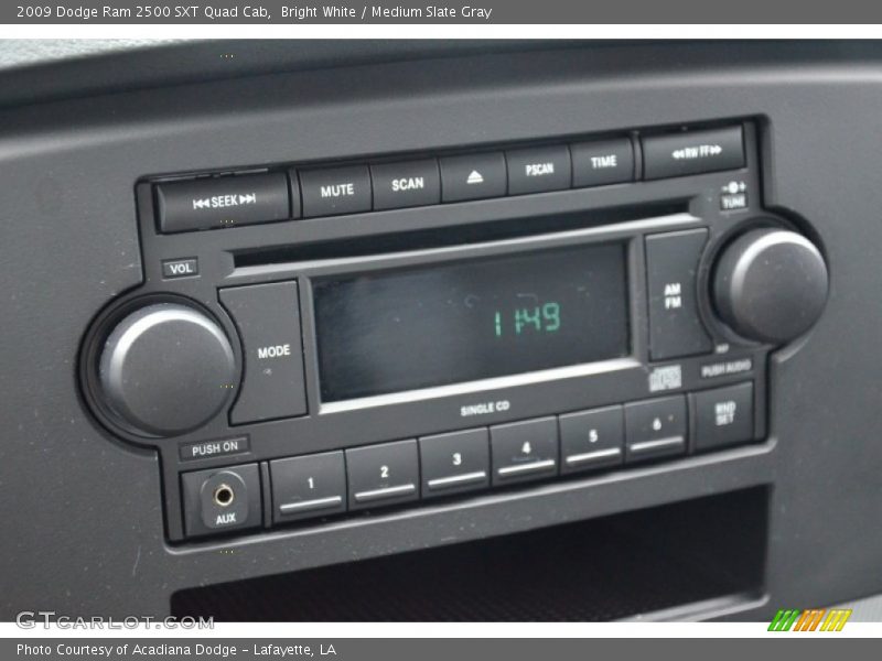 Bright White / Medium Slate Gray 2009 Dodge Ram 2500 SXT Quad Cab