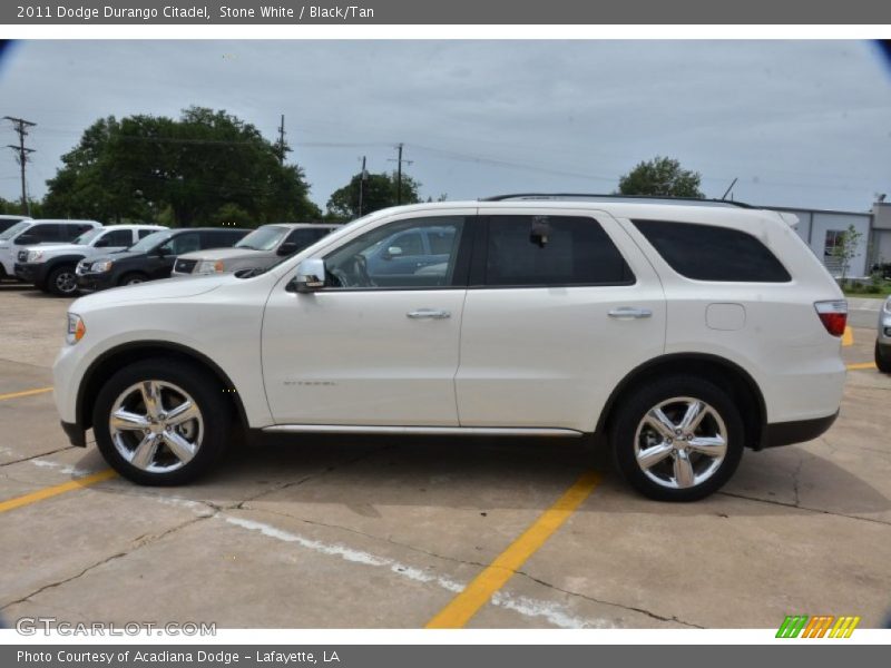 Stone White / Black/Tan 2011 Dodge Durango Citadel