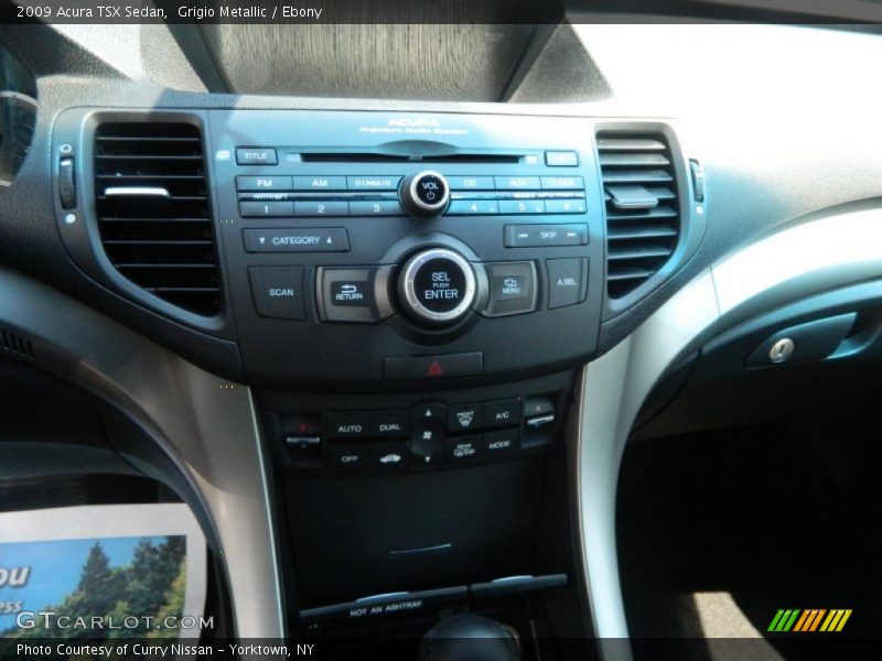 Grigio Metallic / Ebony 2009 Acura TSX Sedan