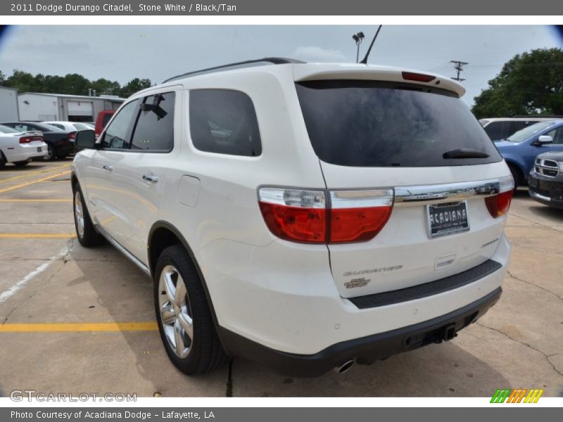 Stone White / Black/Tan 2011 Dodge Durango Citadel
