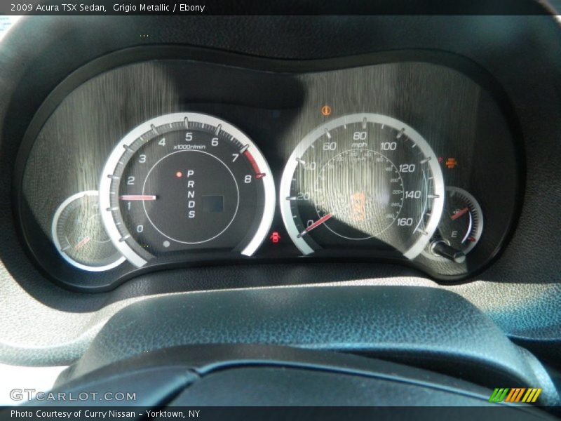 Grigio Metallic / Ebony 2009 Acura TSX Sedan