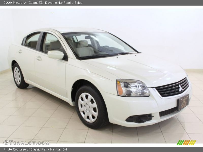 Dover White Pearl / Beige 2009 Mitsubishi Galant ES