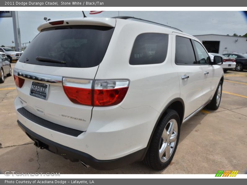 Stone White / Black/Tan 2011 Dodge Durango Citadel