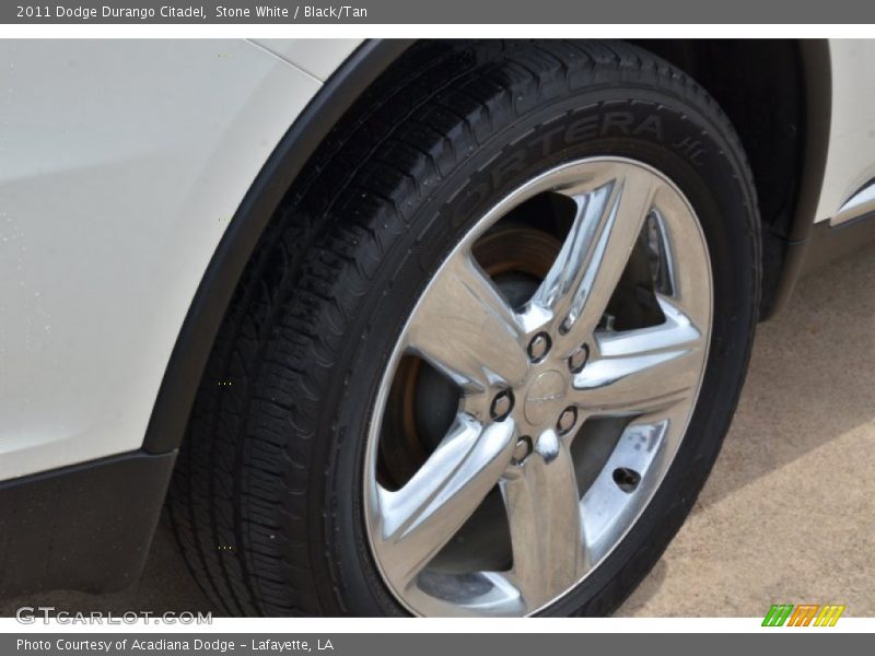 Stone White / Black/Tan 2011 Dodge Durango Citadel