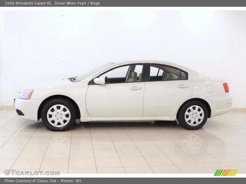 Dover White Pearl / Beige 2009 Mitsubishi Galant ES
