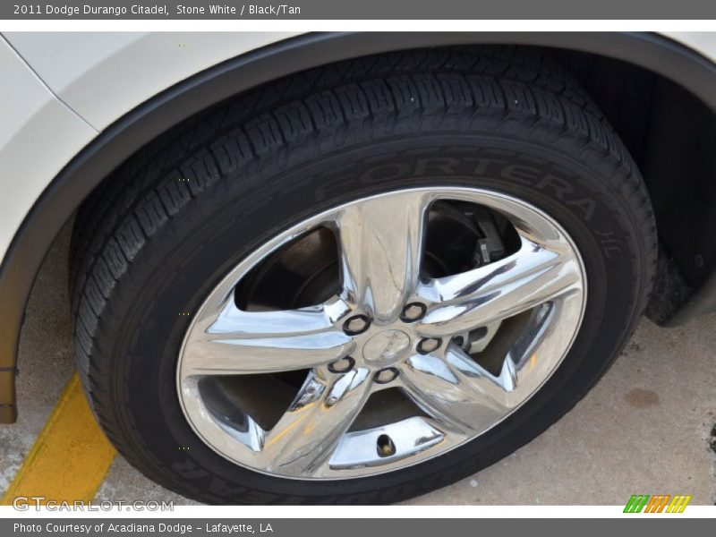 Stone White / Black/Tan 2011 Dodge Durango Citadel