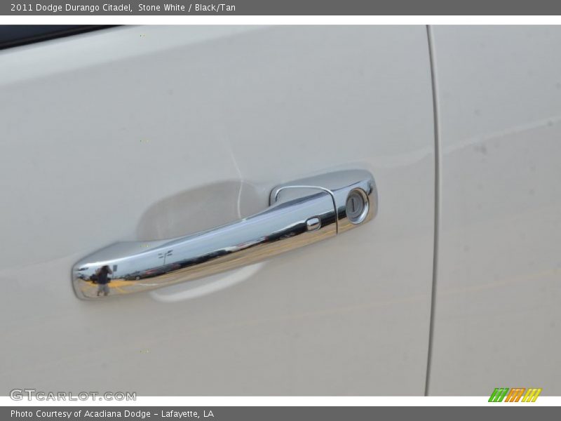 Stone White / Black/Tan 2011 Dodge Durango Citadel