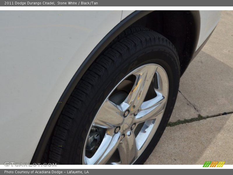 Stone White / Black/Tan 2011 Dodge Durango Citadel