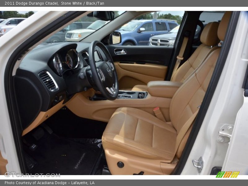 Stone White / Black/Tan 2011 Dodge Durango Citadel
