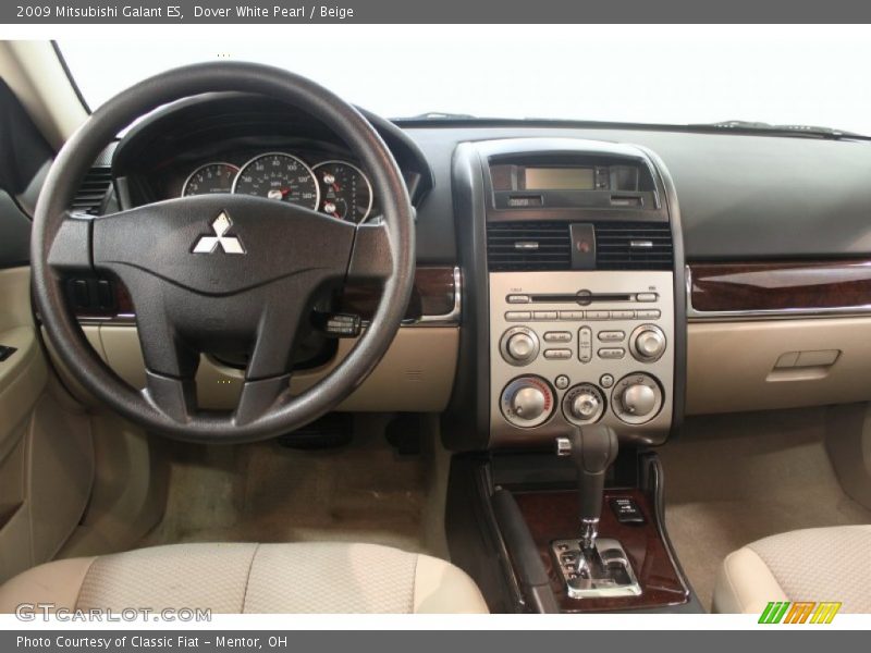 Dover White Pearl / Beige 2009 Mitsubishi Galant ES