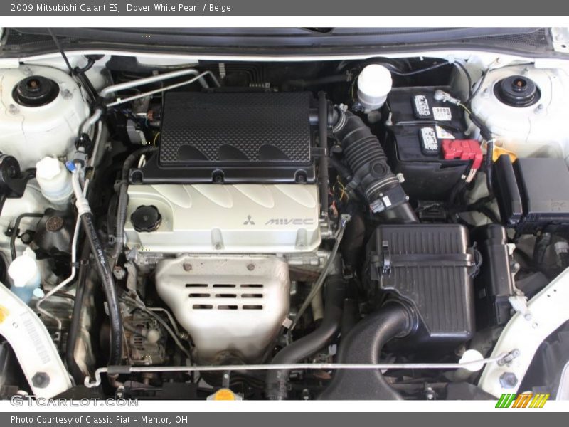 Dover White Pearl / Beige 2009 Mitsubishi Galant ES