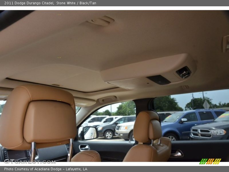 Stone White / Black/Tan 2011 Dodge Durango Citadel