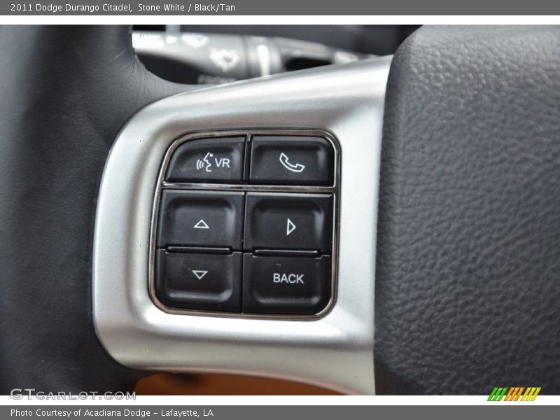 Stone White / Black/Tan 2011 Dodge Durango Citadel