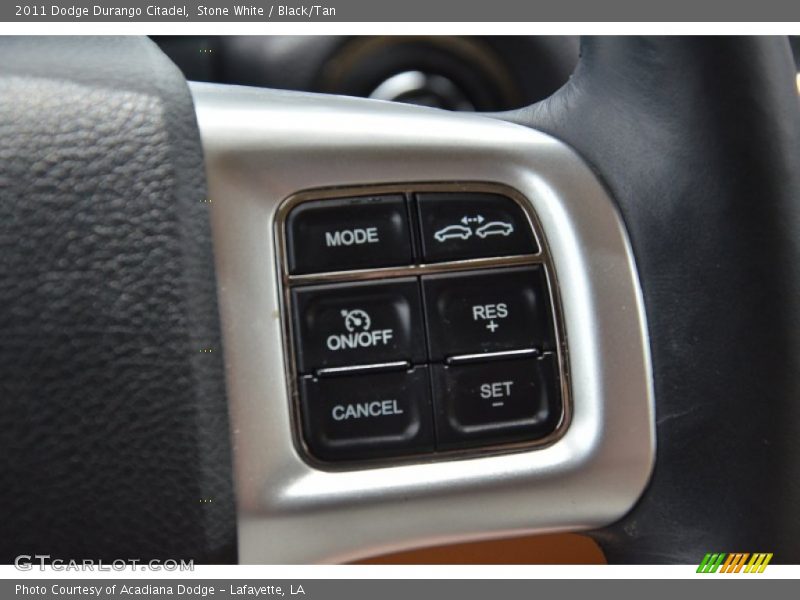 Stone White / Black/Tan 2011 Dodge Durango Citadel