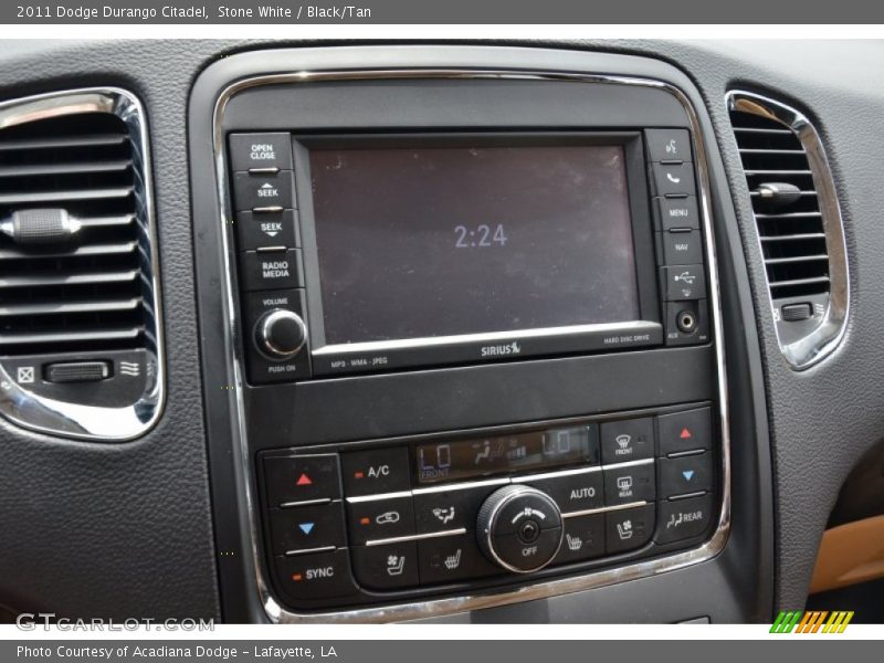 Stone White / Black/Tan 2011 Dodge Durango Citadel