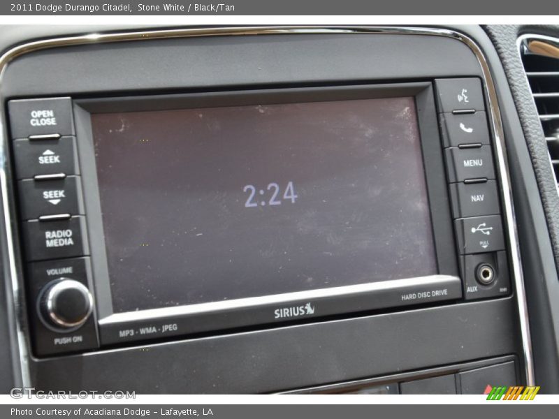 Stone White / Black/Tan 2011 Dodge Durango Citadel