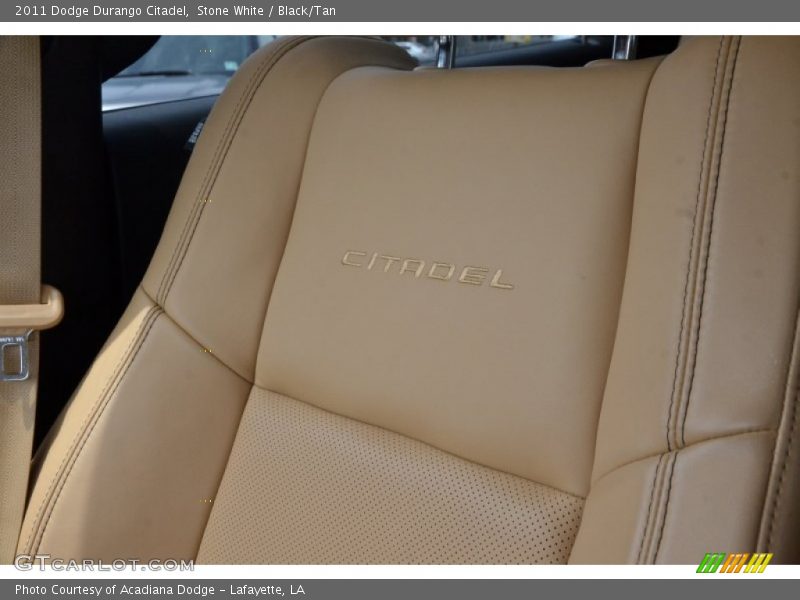 Stone White / Black/Tan 2011 Dodge Durango Citadel