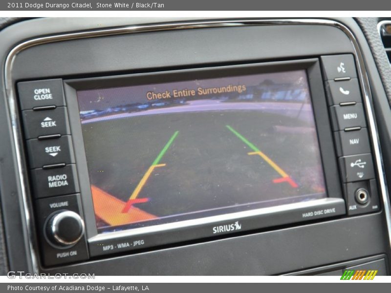 Stone White / Black/Tan 2011 Dodge Durango Citadel