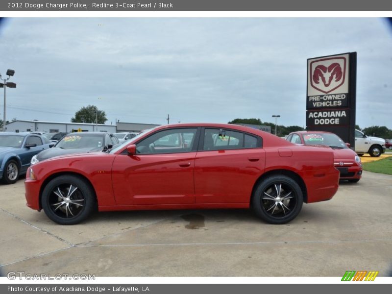 Redline 3-Coat Pearl / Black 2012 Dodge Charger Police