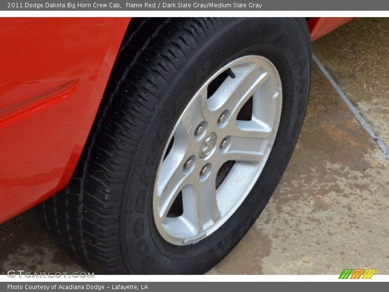Flame Red / Dark Slate Gray/Medium Slate Gray 2011 Dodge Dakota Big Horn Crew Cab