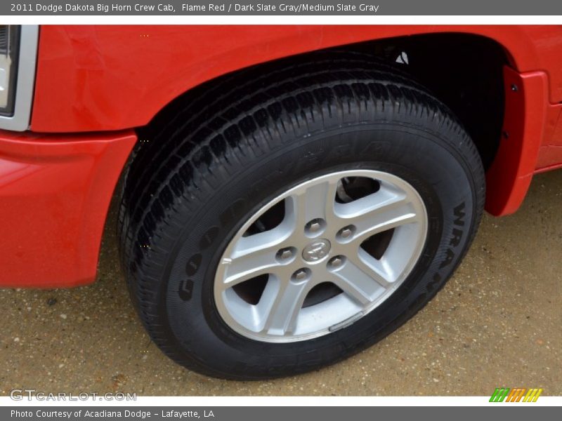 Flame Red / Dark Slate Gray/Medium Slate Gray 2011 Dodge Dakota Big Horn Crew Cab