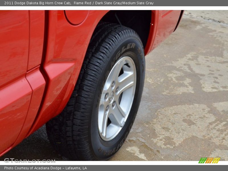 Flame Red / Dark Slate Gray/Medium Slate Gray 2011 Dodge Dakota Big Horn Crew Cab