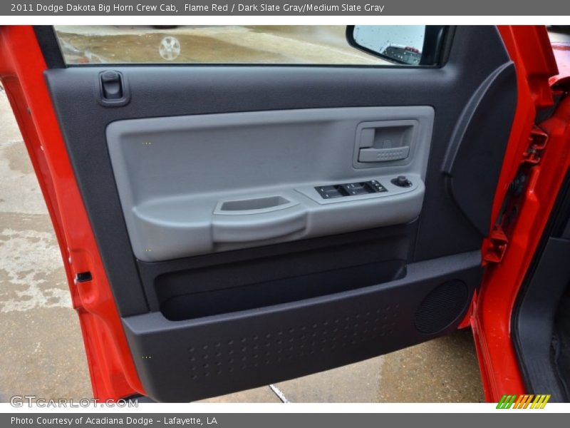 Flame Red / Dark Slate Gray/Medium Slate Gray 2011 Dodge Dakota Big Horn Crew Cab