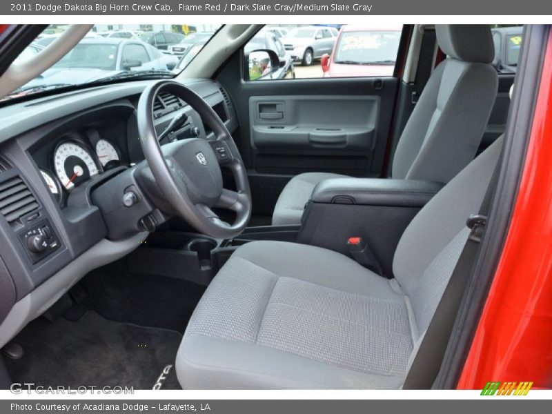 Flame Red / Dark Slate Gray/Medium Slate Gray 2011 Dodge Dakota Big Horn Crew Cab