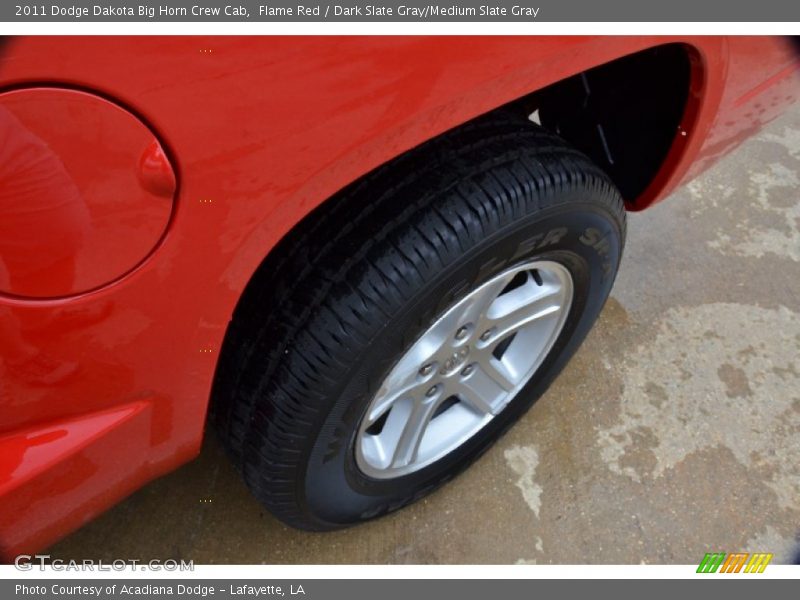 Flame Red / Dark Slate Gray/Medium Slate Gray 2011 Dodge Dakota Big Horn Crew Cab