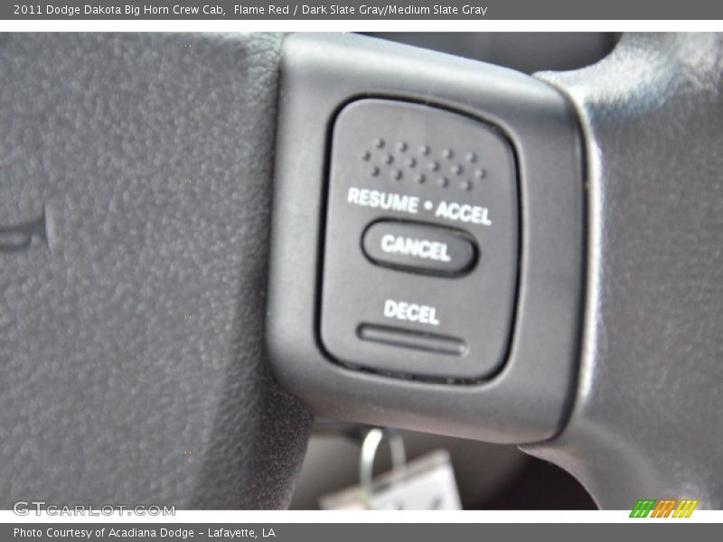 Flame Red / Dark Slate Gray/Medium Slate Gray 2011 Dodge Dakota Big Horn Crew Cab