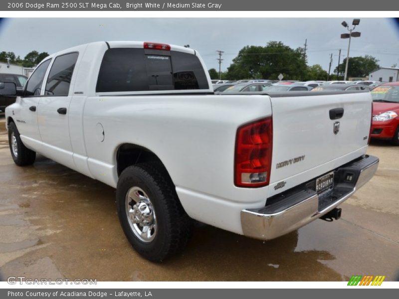 Bright White / Medium Slate Gray 2006 Dodge Ram 2500 SLT Mega Cab