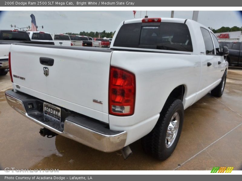 Bright White / Medium Slate Gray 2006 Dodge Ram 2500 SLT Mega Cab