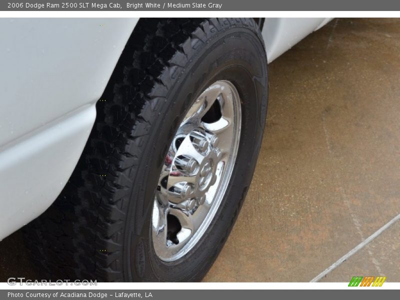Bright White / Medium Slate Gray 2006 Dodge Ram 2500 SLT Mega Cab