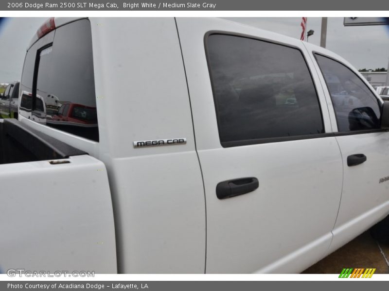 Bright White / Medium Slate Gray 2006 Dodge Ram 2500 SLT Mega Cab
