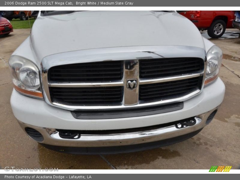 Bright White / Medium Slate Gray 2006 Dodge Ram 2500 SLT Mega Cab