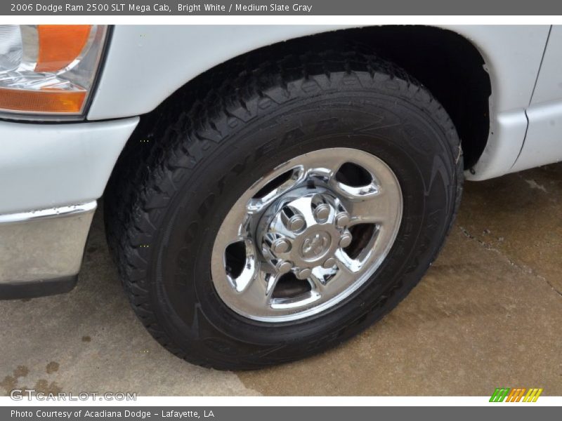 Bright White / Medium Slate Gray 2006 Dodge Ram 2500 SLT Mega Cab