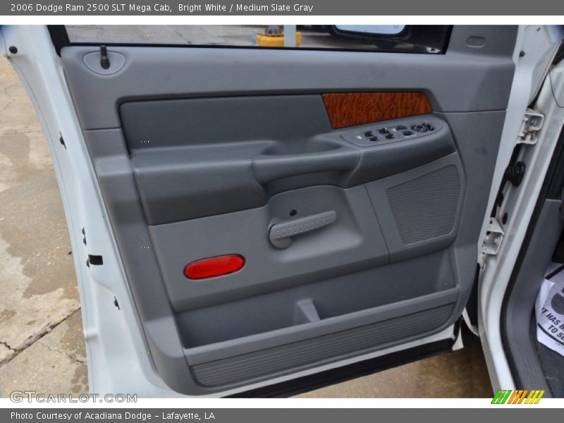 Bright White / Medium Slate Gray 2006 Dodge Ram 2500 SLT Mega Cab