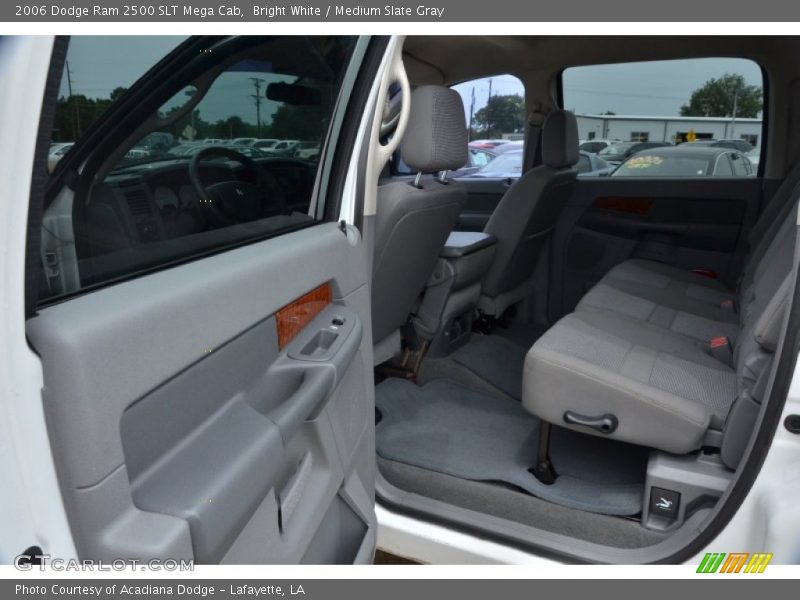 Bright White / Medium Slate Gray 2006 Dodge Ram 2500 SLT Mega Cab