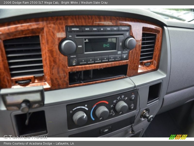 Bright White / Medium Slate Gray 2006 Dodge Ram 2500 SLT Mega Cab
